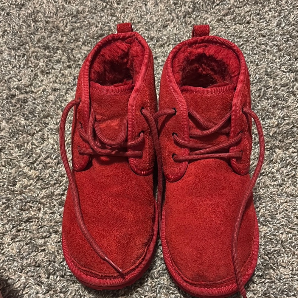 Red ugg boots